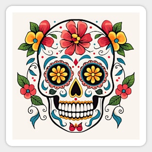 Day of the Dead Sugar Skull 19 Sticker